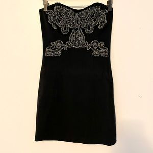 Free people strapless cocktail dress beaded size M